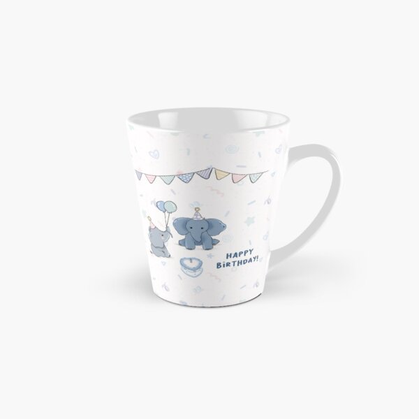 Item preview, Happy Birthday Blue Elephants designed and sold by Hannah Belle.