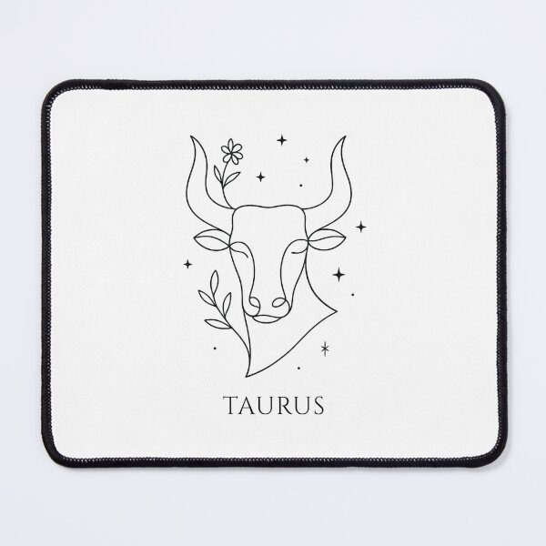 Item preview, Taurus Star Sign – Celestial Bull in Botanical Zodiac Art designed and sold by Hydravisions.