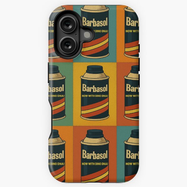 Item preview, Vintage 90s Jurassic Park Barbasol Can Pop Art - Warhol Style Parody designed and sold by EastCoastPro.