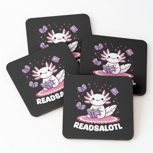 Item preview, Readsalotl: Axolotl Bookworm Design - Cute Axolotl reading a book - Reads Alotl designed and sold by KolbaVison.