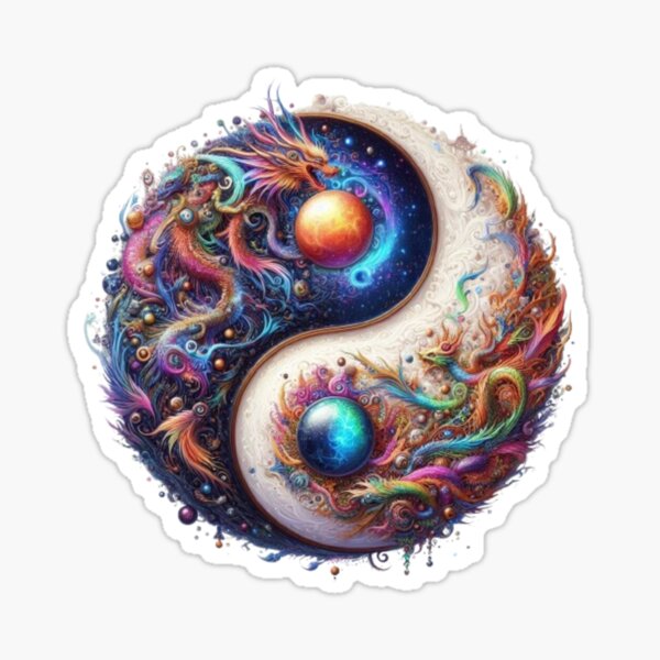 Item preview, Artistic Yin Yang Symbol – Chinese Taoist Zen Aesthetic Graphic designed and sold by harmzk90.