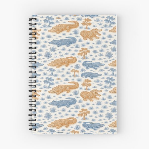 Item preview, Alligator Toile designed and sold by Florida Girl Paper Co..
