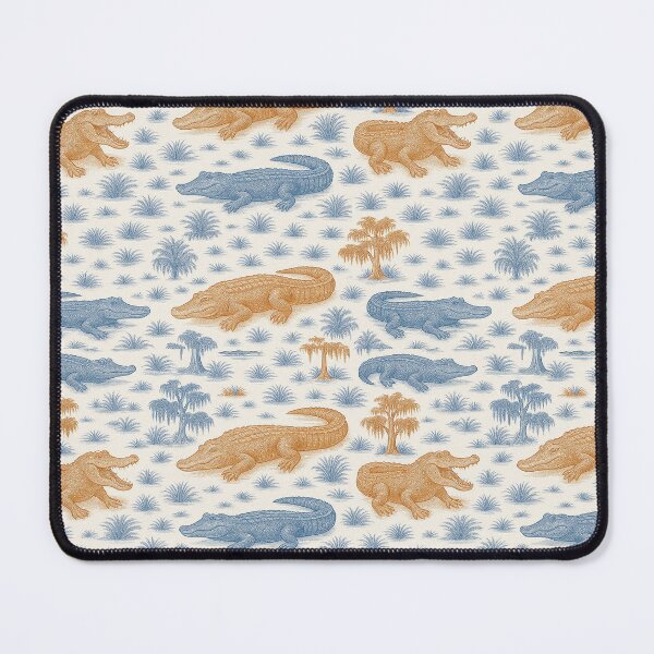 Item preview, Alligator Toile designed and sold by Florida Girl Paper Co..