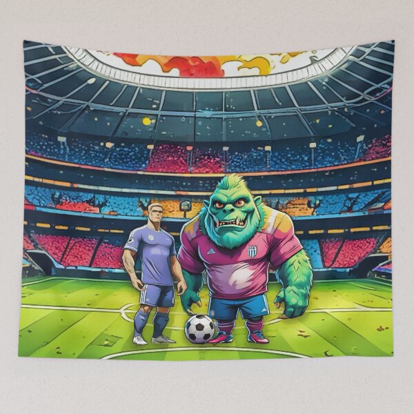 Item preview, Cartoon Great Dad Monster Football Supporter designed and sold by NikkiBear67.