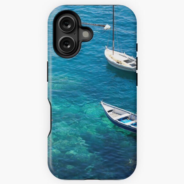 Aci Castello Boats and Sea, Sicily, Italy iPhone Tough Case