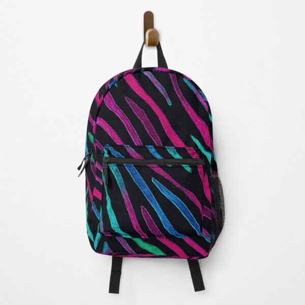 Item preview, Neon Noir Zebra Pattern designed and sold by StitchNRebl.