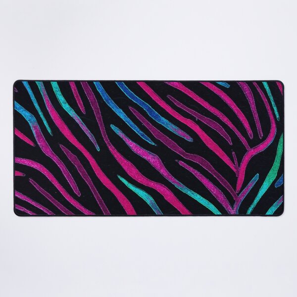 Item preview, Neon Noir Zebra Pattern designed and sold by StitchNRebl.