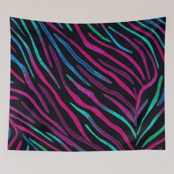 Item preview, Neon Noir Zebra Pattern designed and sold by StitchNRebl.