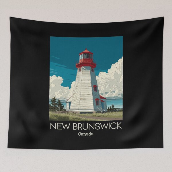 Item preview, A Vintage Travel Art of New Brunswick - Canada  designed and sold by GoodOldVintage.