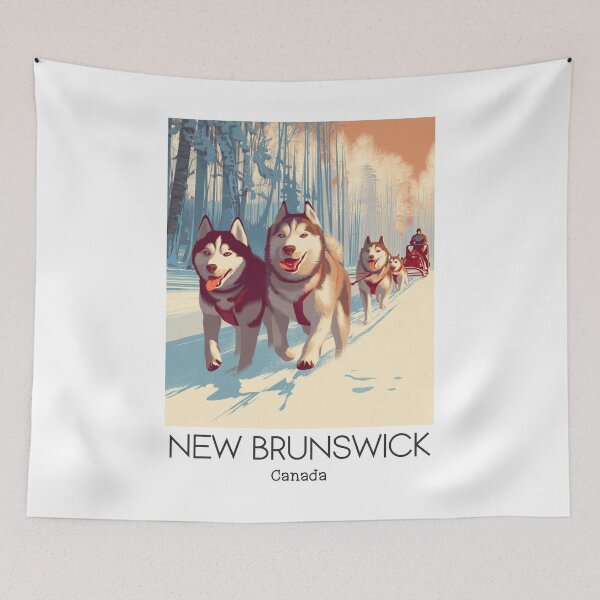 Item preview, A Vintage Travel Art of New Brunswick - Canada  designed and sold by GoodOldVintage.