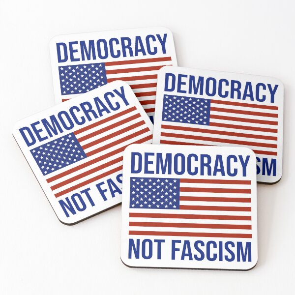 Item preview, Democracy not fascism  designed and sold by Rachel the Artist .