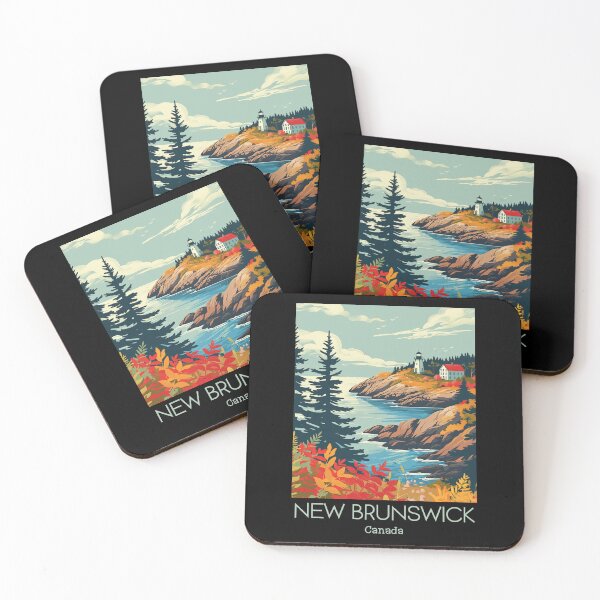 Item preview, A Vintage Travel Art of New Brunswick - Canada  designed and sold by GoodOldVintage.