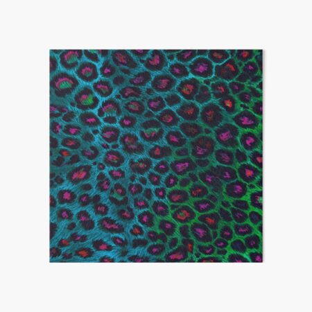 Item preview, Snow Leopard Neon-Noir Pattern designed and sold by StitchNRebl.
