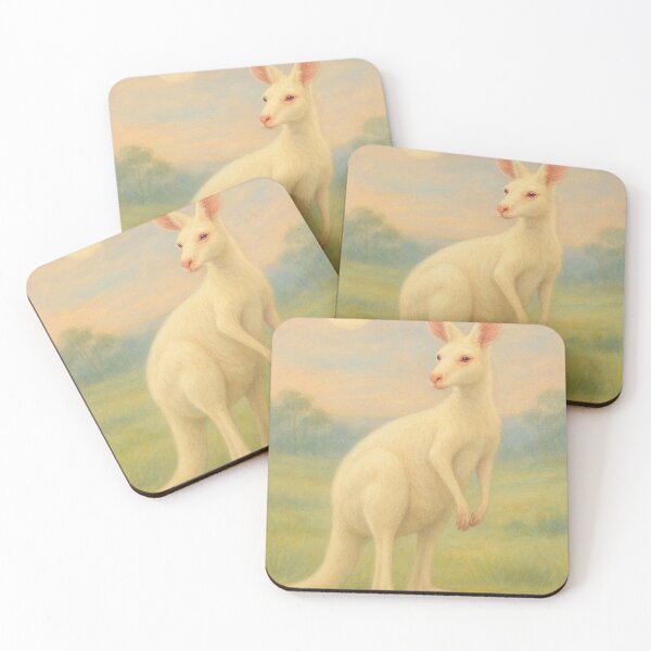 Item preview, Sunlight on velvet paws - The white kangaroo designed and sold by M-Masterpieces.