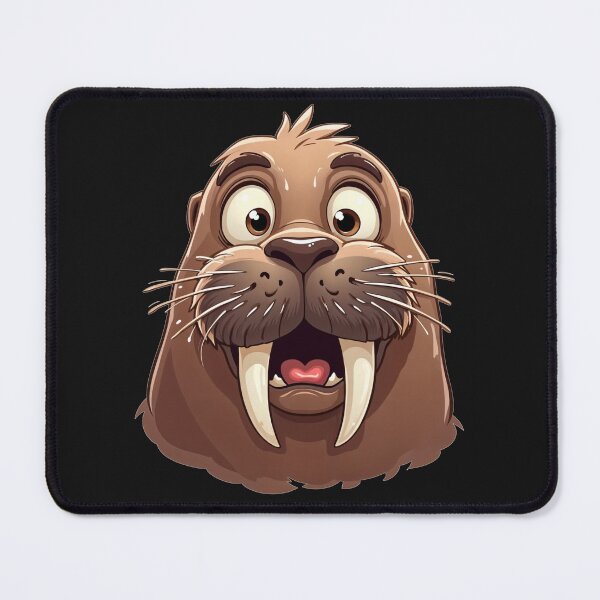 Item preview, Funny Walrus Cartoon - Playful Animal Illustration designed and sold by latelierdechris.