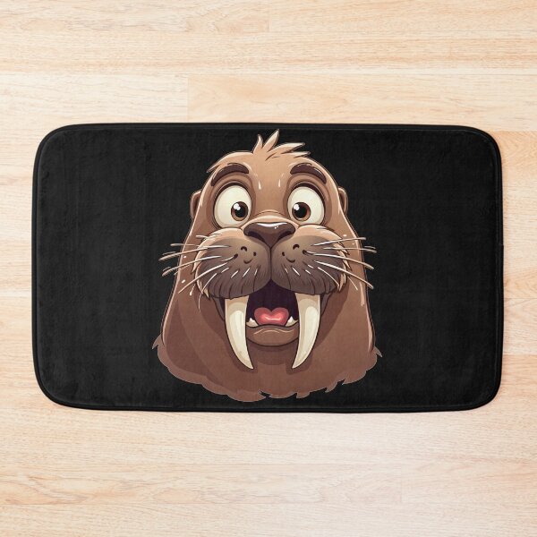 Item preview, Funny Walrus Cartoon - Playful Animal Illustration designed and sold by latelierdechris.