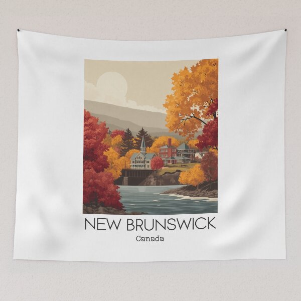 Item preview, A Vintage Travel Art of New Brunswick - Canada  designed and sold by GoodOldVintage.