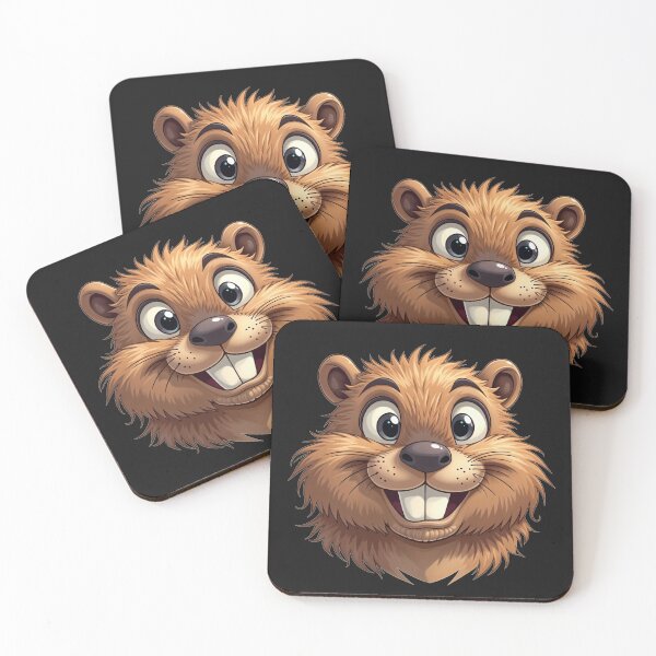 Item preview, Funny Beaver - Playful and Cute Cartoon Face designed and sold by latelierdechris.