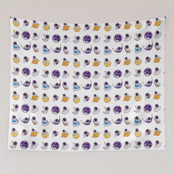 Item preview, Cute Astronaut Relaxing - Chilling Vibe - Space Lovers designed and sold by patternjp.