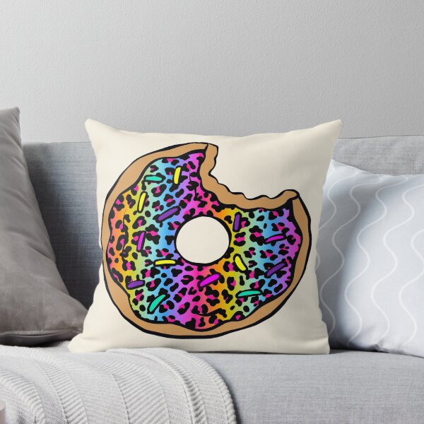 Artikelvorschau, Donut mit Regenbogen-Geparden-Print entworfen und verkauft von NotARealGrownUp.