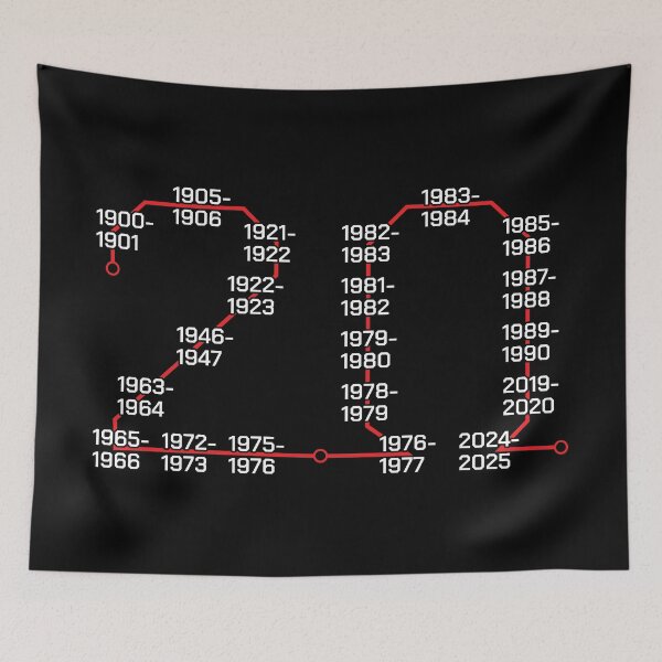 Item preview, 20 League Titles LFC Tube map white designed and sold by peterdy.