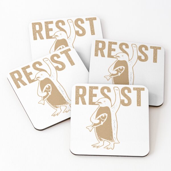 Item preview, Resist Penguin Activism Graphic Design T-Shirt designed and sold by Tycoonn.
