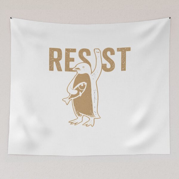 Item preview, Resist Penguin Activism Graphic Design T-Shirt designed and sold by Tycoonn.