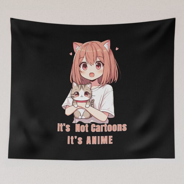 Item preview, Anime Love: Cute Cat Girl Design for Otakus designed and sold by KolbaVison.
