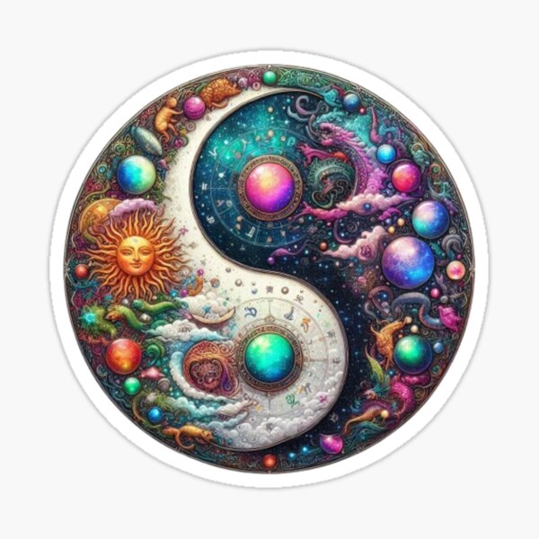 Item preview, Artistic Yin Yang Symbol – Chinese Taoist Zen Aesthetic Graphic designed and sold by harmzk90.