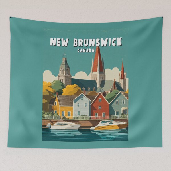 Item preview, A Vintage Travel Art of New Brunswick - Canada  designed and sold by GoodOldVintage.