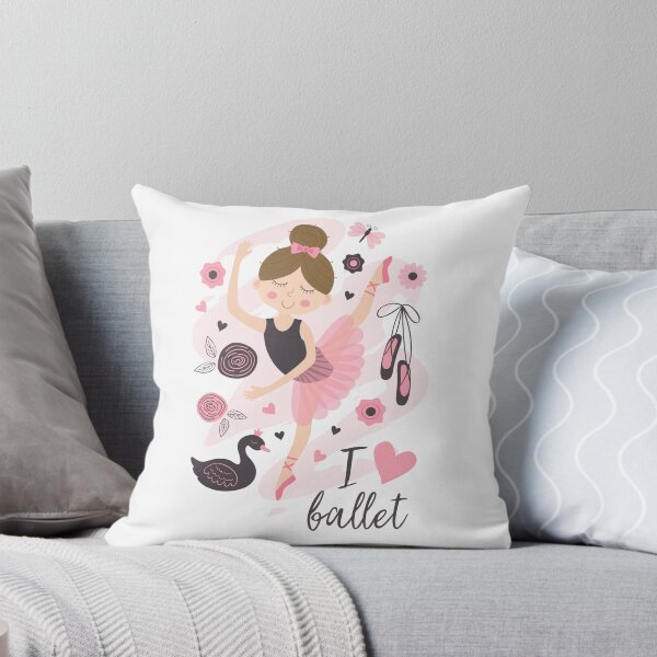 Item preview, I Love Ballet - Cute Ballerina in Pink Tutu designed and sold by PrancingPumpkin.