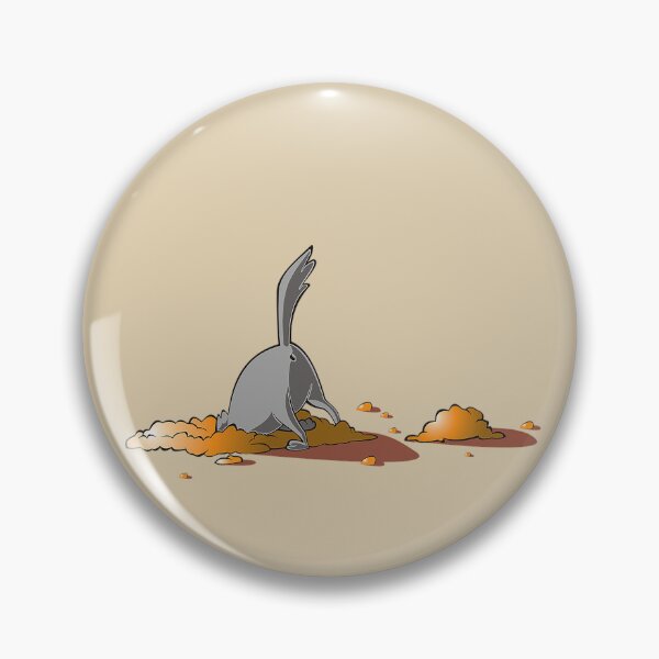 Item preview, Bottoms Up! Cartoon dog digging in a hole. designed and sold by claireseyeview.