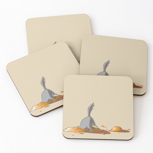 Item preview, Bottoms Up! Cartoon dog digging in a hole. designed and sold by claireseyeview.
