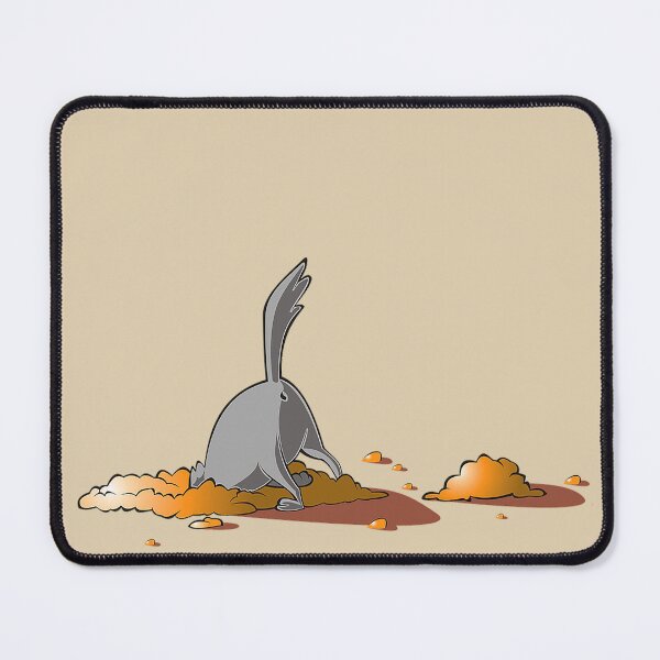 Item preview, Bottoms Up! Cartoon dog digging in a hole. designed and sold by claireseyeview.