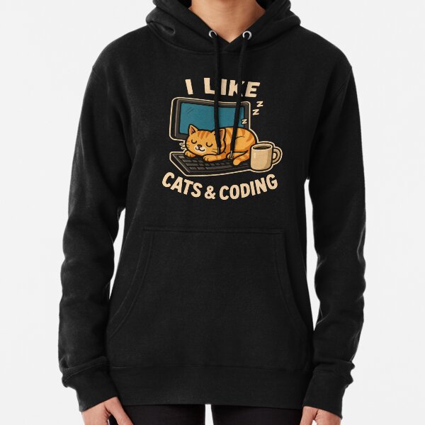 Item preview, I like cats and coding - for cats & coding lovers designed and sold by dorimemori.