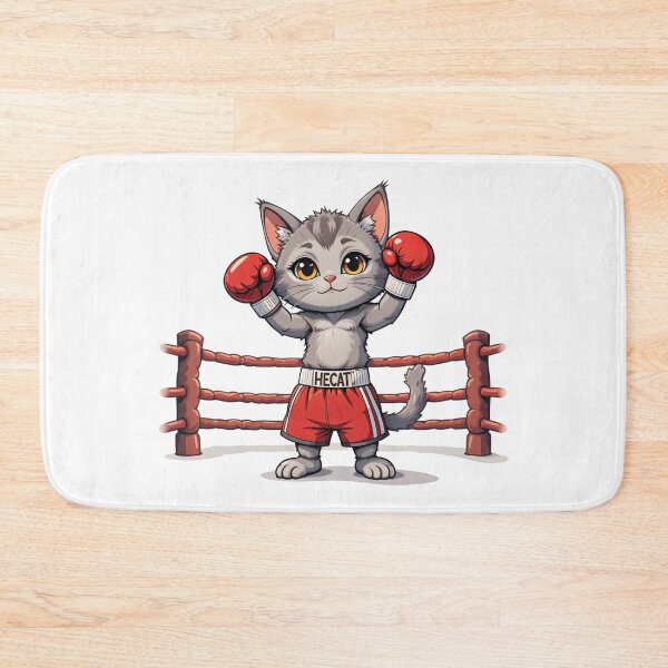 Item preview, Funny Champion Cat Boxer - Playful and Determined Design designed and sold by latelierdechris.