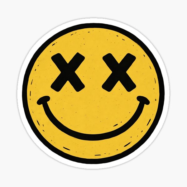 Item preview, Smiley Face with X Eyes  designed and sold by Evolla.