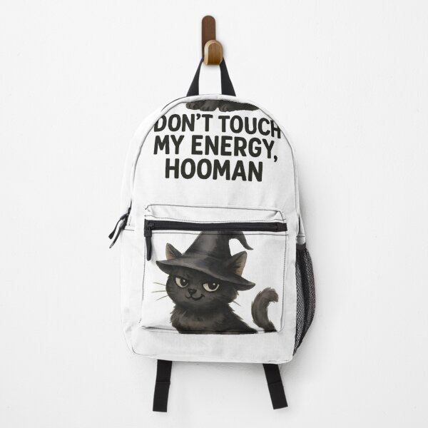 Item preview, Witchy Grumpy Black Cat – Don’t Touch My Energy designed and sold by Kalynstore.