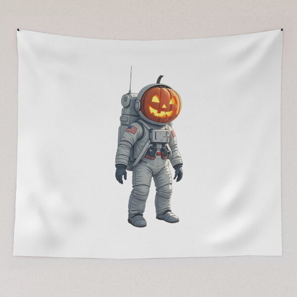 Item preview, Funny Space Pumpkin Explorer - Halloween Astronaut Artwork designed and sold by latelierdechris.