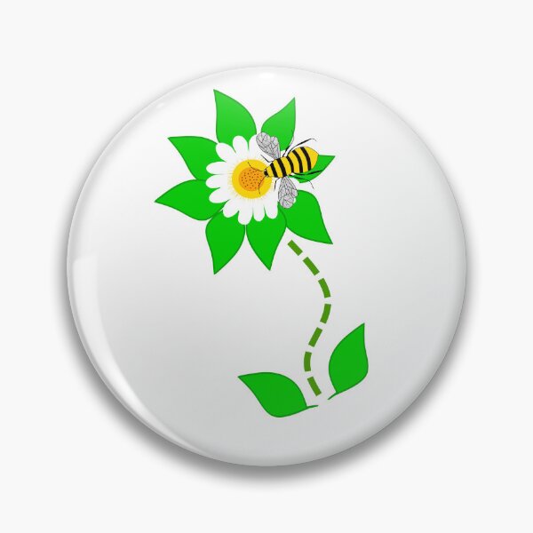 Item preview, White Gerbera Daisy With Bee designed and sold by Sartoris Art.
