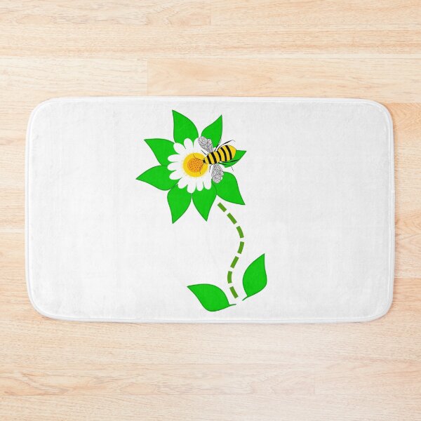 Item preview, White Gerbera Daisy With Bee designed and sold by Sartoris Art.