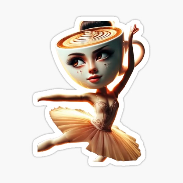 Vista previa del artículo con la obra «Ballerina Cappuccina (Brainrot italiano) », diseñado y vendido por LookinFreshh.