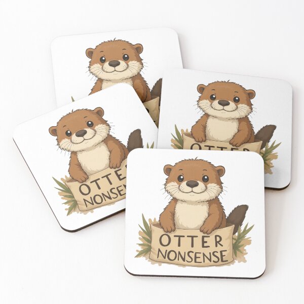 Item preview, Funny Otter Nonsense - Playful and Punny Animal Artwork designed and sold by latelierdechris.