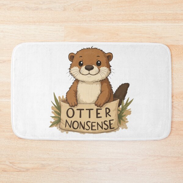 Item preview, Funny Otter Nonsense - Playful and Punny Animal Artwork designed and sold by latelierdechris.