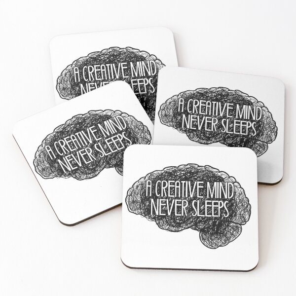 Item preview, A creative mind never sleeps_©ChunkaMunka on Redbubble designed and sold by ChunkaMunka.