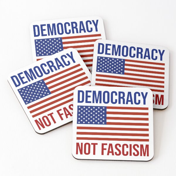 Item preview, Democracy not fascism  designed and sold by Rachel the Artist .