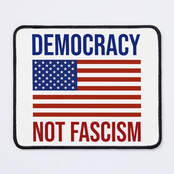 Item preview, Democracy not fascism  designed and sold by Rachel the Artist .