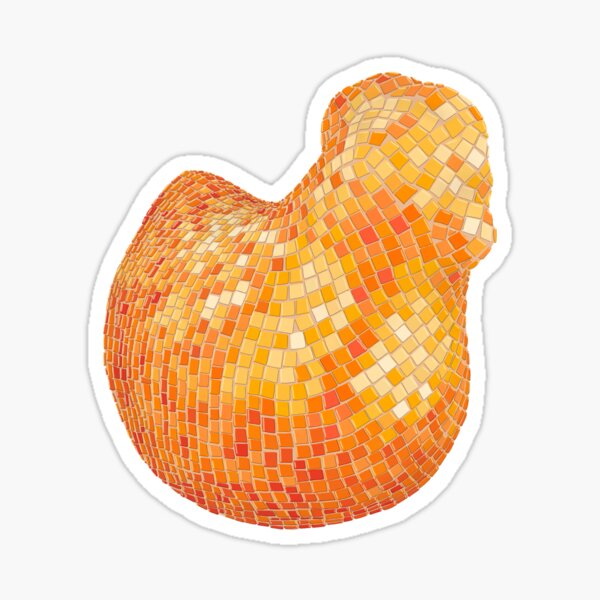 Item preview, Small Orange Disco Chicken  designed and sold by Skot-it.