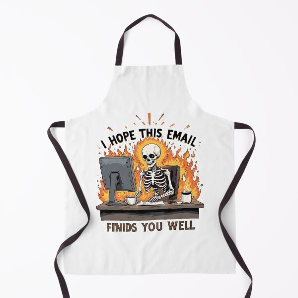 Item preview, Stressed Skeleton Email - Hilarious Workplace Humor designed and sold by latelierdechris.