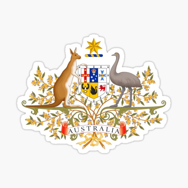 Vista previa del artículo con la obra «emblema nacional de Australia», diseñado y vendido por ak7sailor.